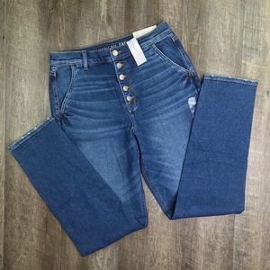 American Eagle High Rise Mom Jeans Size 8 X Long